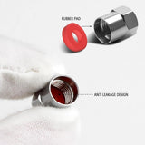 Naruto Anime Uchiha Black Tire Valve Caps – 4Pcs Car Valve Stem Caps for Cars, Bikes, Trucks & Motorcycles