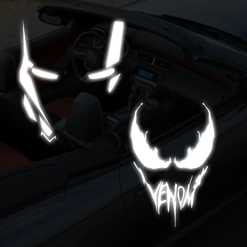 Venom Iron Man Reflective Car Vinyl Decals