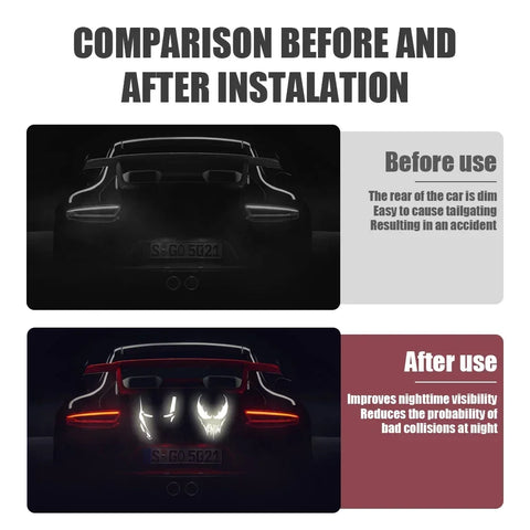 Venom Iron Man Reflective Car Vinyl Decals