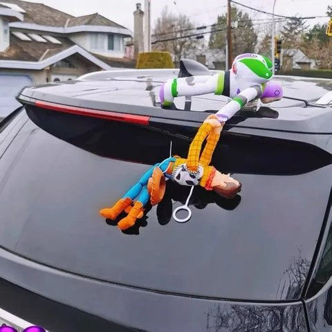 NEW! Toy Story Sheriff Woody & Buzz Lightyear Vehicle Ornament