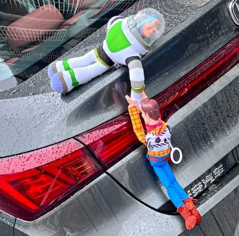 NEW! Toy Story Sheriff Woody & Buzz Lightyear Vehicle Ornament